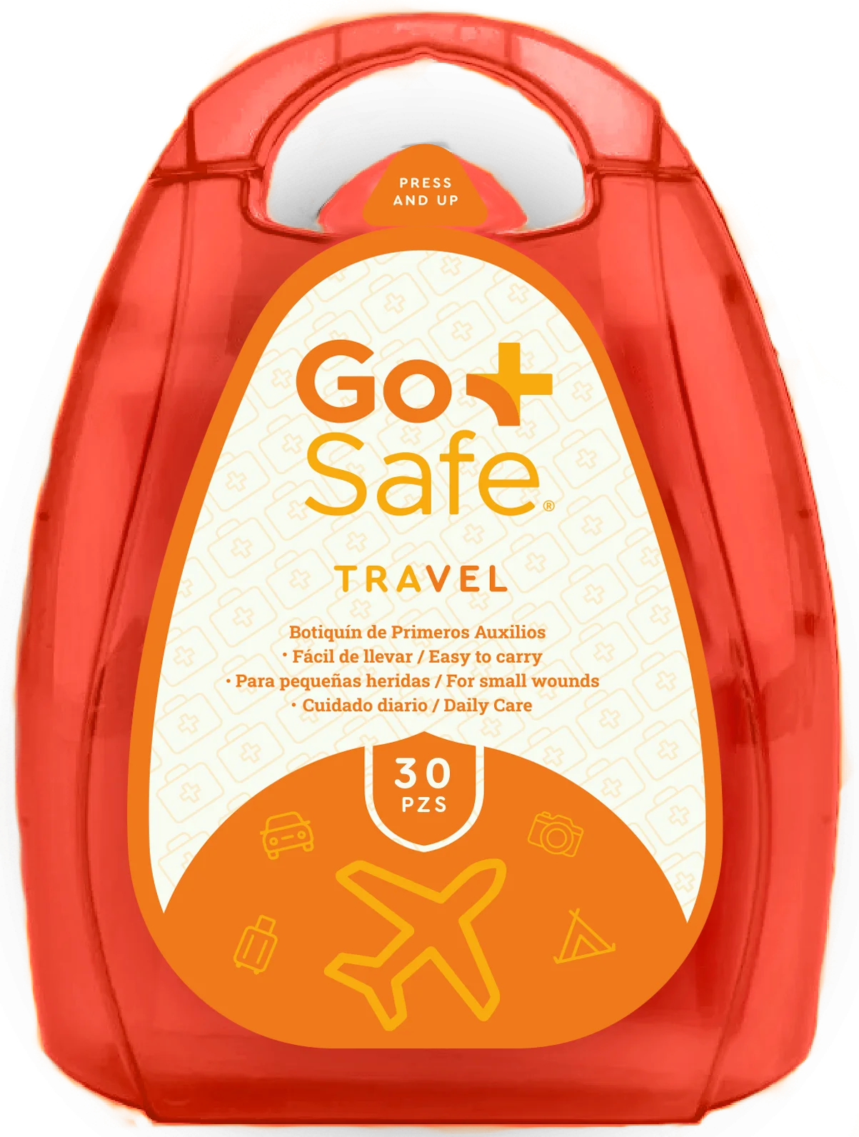 Una ilustración de un Botiquín Sport Health de GoSafe